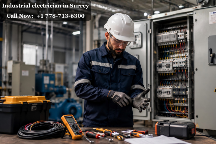 Industrial electrician in Surrey